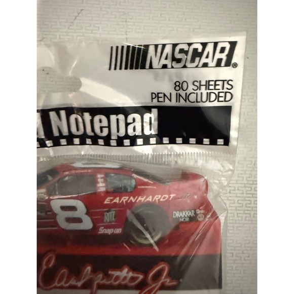 Dale Earnhardt Jr NASCAR #8 Shaped Notepad & Pen Set‎ Martin Designs - Picture 4 of 5